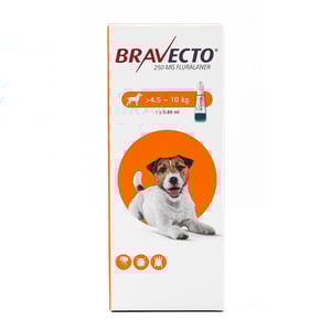 Bravecto Spot-On Pipeta Antiparasitaria para Perro Chico, 4 a 10 kg Bravecto Spot-On Pipeta Antiparasitaria para Perro Chico, 4 a 10 kg