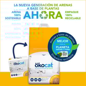 Ökocat Arena Natural Aglutinante Ultraligera para Gato, 4.7 kg
