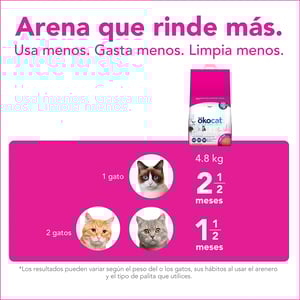 Ökocat Arena Natural Aglutinante Textura Super Suave para Gatito y Senior, 5.5 kg