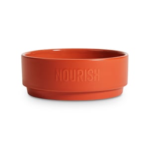 EveryYay Dining Nourish Tazón de Cerámica para Comida Color Naranja para Perro, 3.6 Tazas EveryYay Dining Nourish Tazón de Cerámica para Comida Color Naranja para Perro, 3.6 Tazas