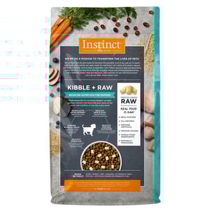 Instinct Raw Boost Alimento Seco Natural con Cereales Integrales para Cachorro Receta Pollo y Arroz Integral, 9.07 kg