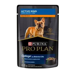 Pro Plan Adult 7+ Optiage Alimento Húmedo Perro Senior Receta Pollo en Salsa, 85 g Pro Plan Adult 7+ Optiage Alimento Húmedo Perro Senior Receta Pollo en Salsa, 85 g