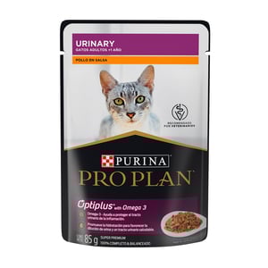 Pro Plan Urinary Optiplus Alimento Húmedo para Gato Adulto Receta Pollo en Salsa, 85 g Pro Plan Urinary Optiplus Alimento Húmedo para Gato Adulto Receta Pollo en Salsa, 85 g