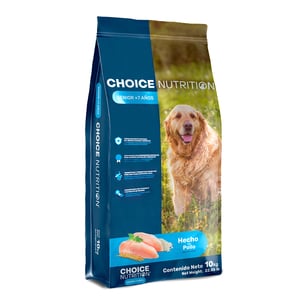 Choice Nutrition Alimento Avanzado Seco para Perro Senior Todas las Razas Receta Pollo, 10 kg