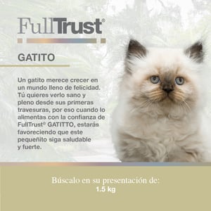 FullTrust Alimento para Gatito Receta Pollo, 1.5 kg