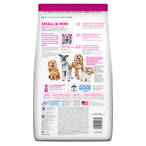 Hill's Science Diet 7+ Small & Mini Alimento Seco para Perro Senior Raza Pequeña y Mini, 2 kg