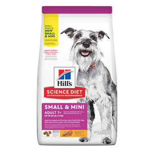 Hill's Science Diet Small Paws Adult 7+ Alimento Seco para Perro Senior Raza Pequeña y Miniatura Receta Pollo, 2 kg