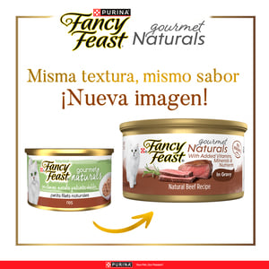 Fancy Feast Gourmet Naturals Alimento Húmedo Tipo Petit Filets para Gato Adulto Receta Carne, 85 g Fancy Feast Gourmet Naturals Alimento Húmedo Tipo Petit Filets para Gato Adulto Receta Carne, 85 g