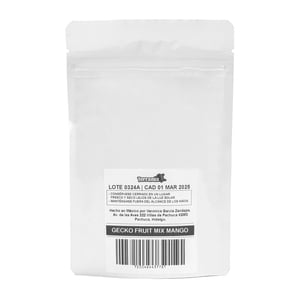 Terraria Formula Gecko Fruit Mix Mango Suplemento para Reptiles Frugívoros, 60 g