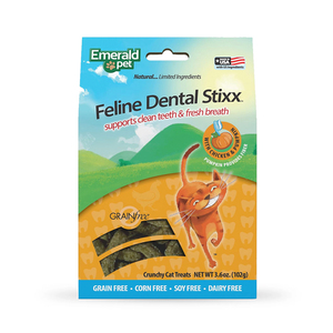 Emerald Pet Dental Stixx Premios Dentales Naturales Receta Pollo y Calabaza para Gato, 102 g Emerald Pet Dental Stixx Premios Dentales Naturales Receta Pollo y Calabaza para Gato, 102 g
