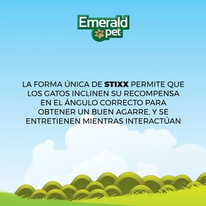Emerald Pet Dental Stixx Premios Dentales Naturales Receta Salmón y Calabaza para Gato, 102 g