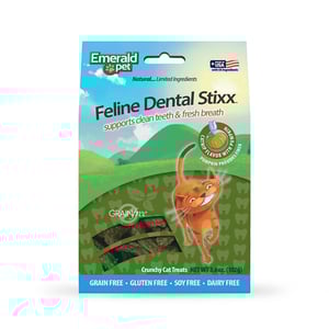 Emerald Pet Dental Stixx Premios Dentales Naturales Receta Catnip y Calabaza para Gato, 102 g Emerald Pet Dental Stixx Premios Dentales Naturales Receta Catnip y Calabaza para Gato, 102 g
