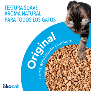 Ökocat Original Arena Natural Aglutinante para Gato, 8.5 kg
