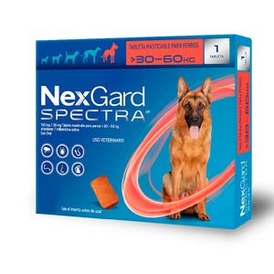NexGard Spectra Antipulgas Masticable Desparasitante Externo e Interno para Perro, X-Grande