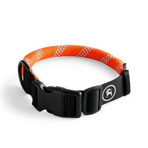 Backcountry Collar de Cuerda con Broche Color Naranja para Perro, Mediano