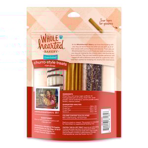 WholeHearted Bakery Premios Horneados para Perro Receta Churros Vainilla, 96 g