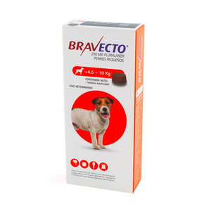 Bravecto Chew Tableta Masticable Antiparasitaria Externa para Perro, 4.5 a 10 kg