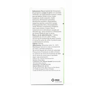 Bravecto Chew Tableta Masticable Antiparasitaria Externa para Perro, 10 a 20 kg