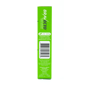 Bravecto Chew Tableta Masticable Antiparasitaria Externa para Perro, 10 a 20 kg
