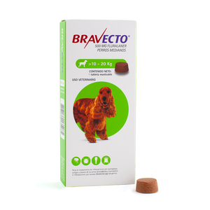 Bravecto Chew Tableta Masticable Antiparasitaria Externa para Perro, 10 a 20 kg