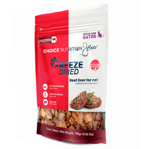 Choice Nutrition Freeze Dried Premio Liofilizado de Hígado Res para Gato, 100 g