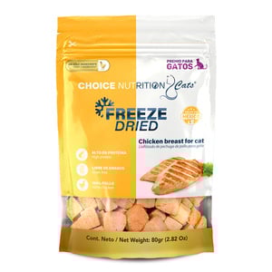 Choice Nutrition Freeze Dried Premio Liofilizado de Pechuga de Pollo para Gato, 80 g Choice Nutrition Freeze Dried Premio Liofilizado de Pechuga de Pollo para Gato, 80 g