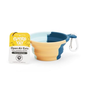 EveryYay Bowl Colapsable de Silicón Diseño Camo Azul para Perro, 1 Taza EveryYay Bowl Colapsable de Silicón Diseño Camo Azul para Perro, 1 Taza