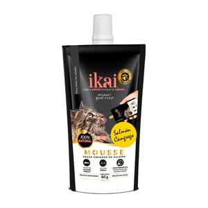 Ikai Premio Cremoso Natural para Gato Receta Salmón y Cangrejo, 60 g Ikai Premio Cremoso Natural para Gato Receta Salmón y Cangrejo, 60 g