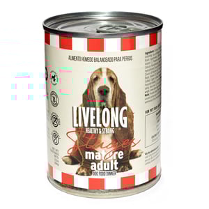 Livelong Healthy & Strong Alimento Natural Húmedo Receta Pollo para Perro Senior, 354 g Livelong Healthy & Strong Alimento Natural Húmedo Receta Pollo para Perro Senior, 354 g