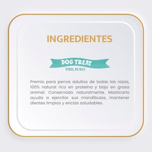 Choice Nutrition Bully Bites Premios de Viril de Res para Perro Adulto, 185 g