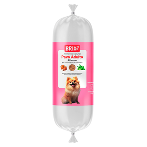 Brix Alimento Natural Congelado para Perro Adulto Receta Pavo al Horno, 500 g