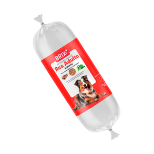 Brix Alimento Natural Congelado para Perro Adulto Receta Res al Horno, 500 g