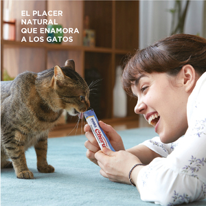 Inaba Churu Premio Cremoso Natural para Gato Todas las Etapas de Vida Receta Atún y Viera, 1 Paquete