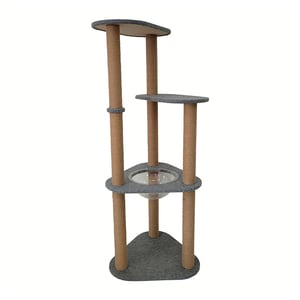 EveryYay Mueble de Tres Niveles con Rascadores de Yute para Gato, Gris EveryYay Mueble de Tres Niveles con Rascadores de Yute para Gato, Gris