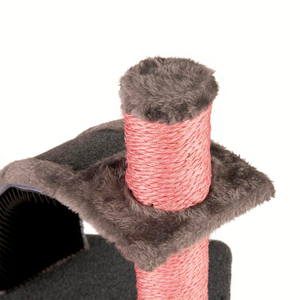 EveryYay Poste Rascador con Masajeador Curveado para Gato, Gris