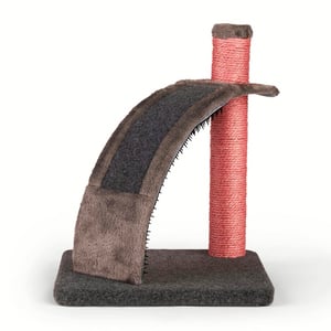 EveryYay Poste Rascador con Masajeador Curveado para Gato, Gris EveryYay Poste Rascador con Masajeador Curveado para Gato, Gris