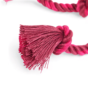 Leaps & Bounds Juguete de Cuerda con 3 Nudos y Asa para Perro, Mediano