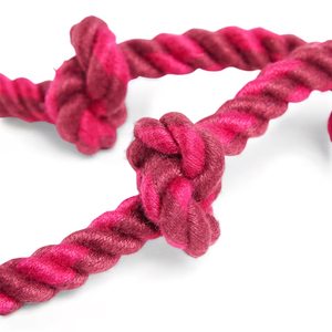 Leaps & Bounds Juguete de Cuerda con 3 Nudos y Asa para Perro, Mediano