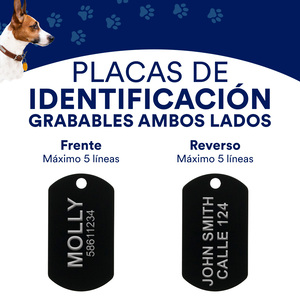 Hillman Group Placa de Identificación Grabable Militar Negro para