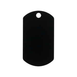 Hillman Group Placa de Identificación Grabable Militar Negro para Perro, Grande Hillman Group Placa de Identificación Grabable Militar Negro para Perro, Grande