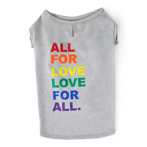 Youly Fall Winter Playera Estampado Colores Love For All Color Gris, Mediano