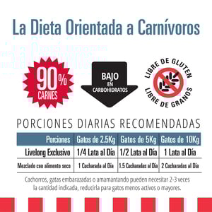 Livelong Healthy & Strong Alimento Natural Húmedo para Gato Todas las Edades Receta Delicias del Mar, 354 g