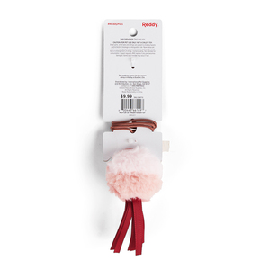 Reddy Cat Varita con Pom Pom Morado para Gato, 50 cm