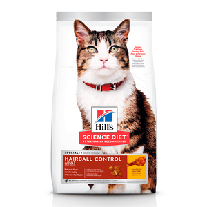 Hill's Science Diet Hairball Control Alimento Seco Control de Bolas de Pelo para Gato Adulto, 3.1 kg