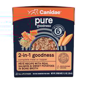 Canidae Pure Goodness Alimento Húmedo Natural 2 en 1 para Perro Receta Salmón, 326 g Canidae Pure Goodness Alimento Húmedo Natural 2 en 1 para Perro Receta Salmón, 326 g