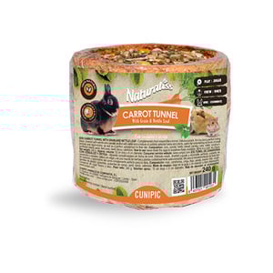 Cunipic Masticable Túnel de Zanahoria para Pequeños Mamíferos, 240 g Cunipic Masticable Túnel de Zanahoria para Pequeños Mamíferos, 240 g