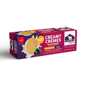 Indomitable Creamy Cremes Galletas Rellenas de Crema Receta Maqui para Perro, 120 g