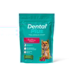 Dental Plus Galletas para la Salud Dental Receta Frambuesa para Perro, 180 g Dental Plus Galletas para la Salud Dental Receta Frambuesa para Perro, 180 g