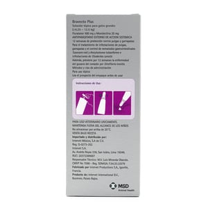 Bravecto Plus Pipeta Desparasitante Externa e Interna para Gato, 500 mg