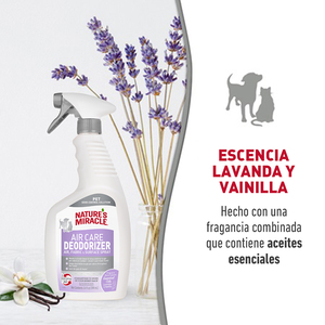 Nature's Miracle Air Care Spray Desodorizante Aroma Lavanda y Vainilla, 709 ml
